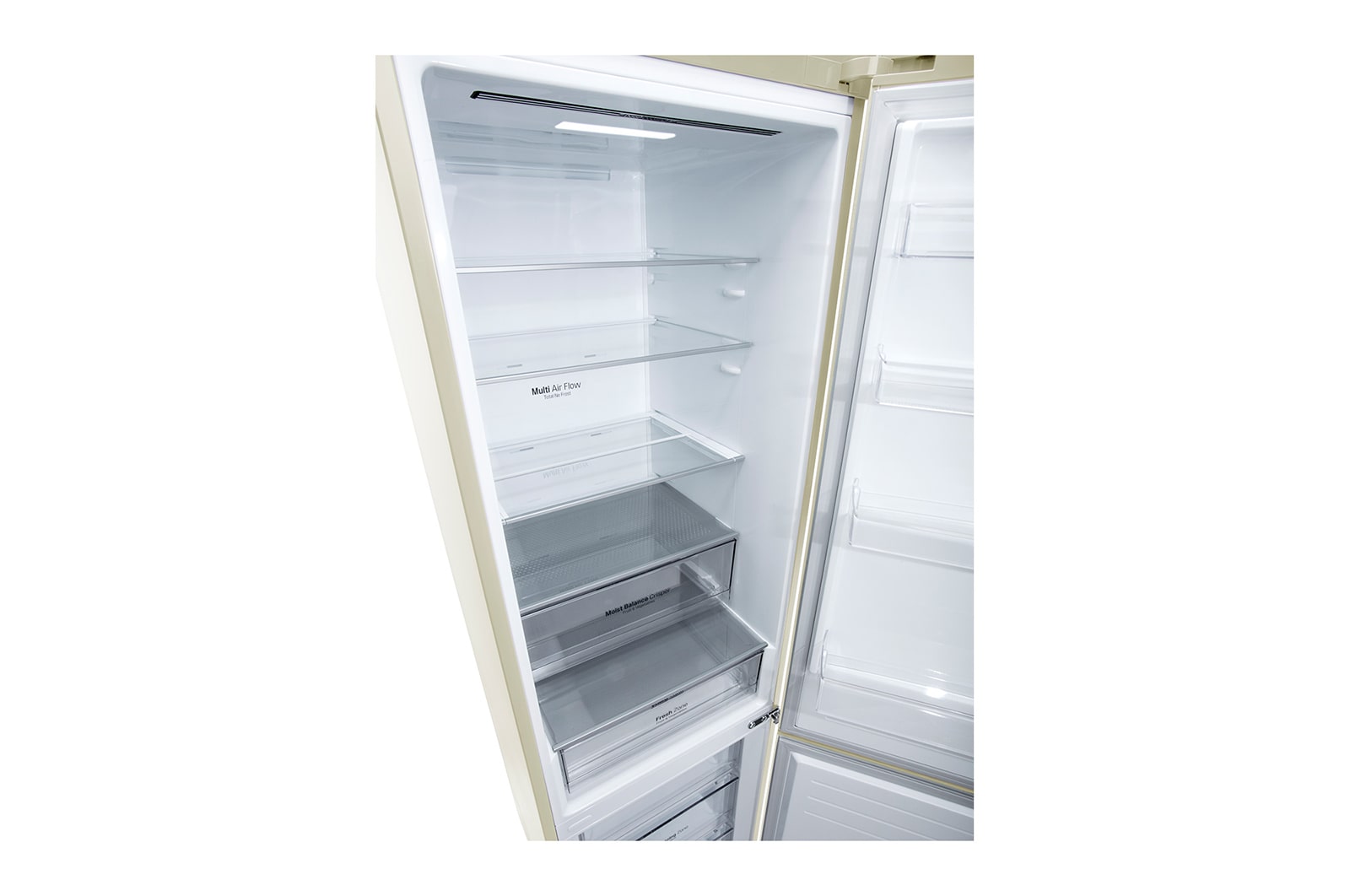 LG 384 л, Холодильник LG DoorCooling+ с нижней морозильной камерой, Смарт Инверторный компрессор, GA-B509CESL