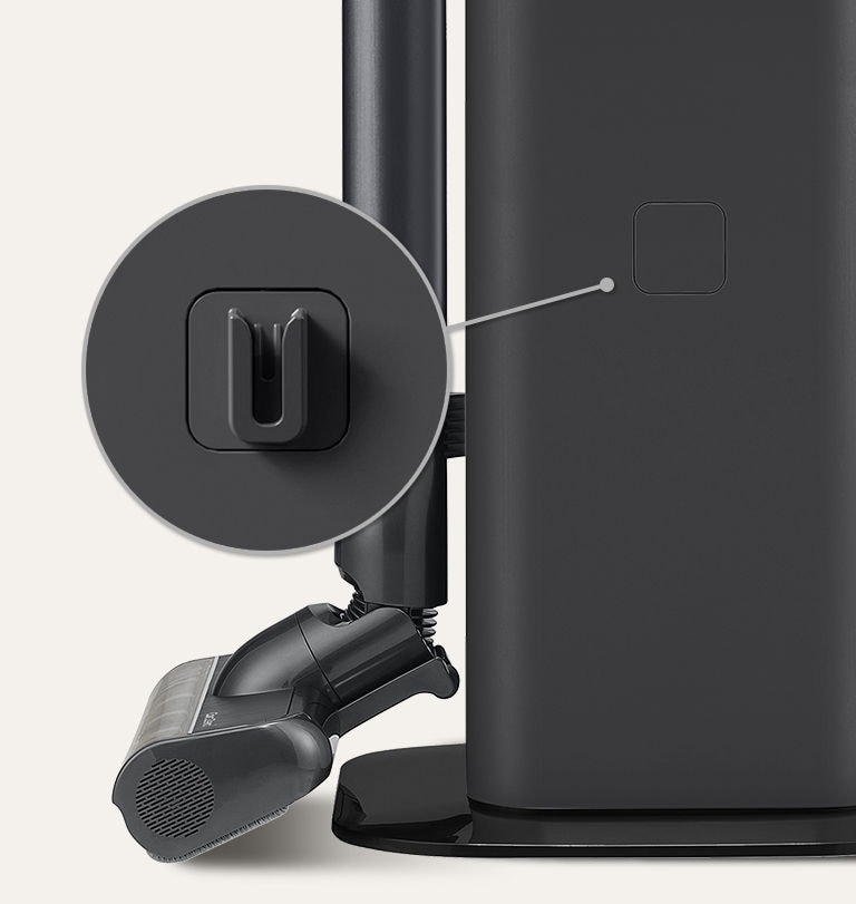 Крючок для насадок на наружней части корпуса