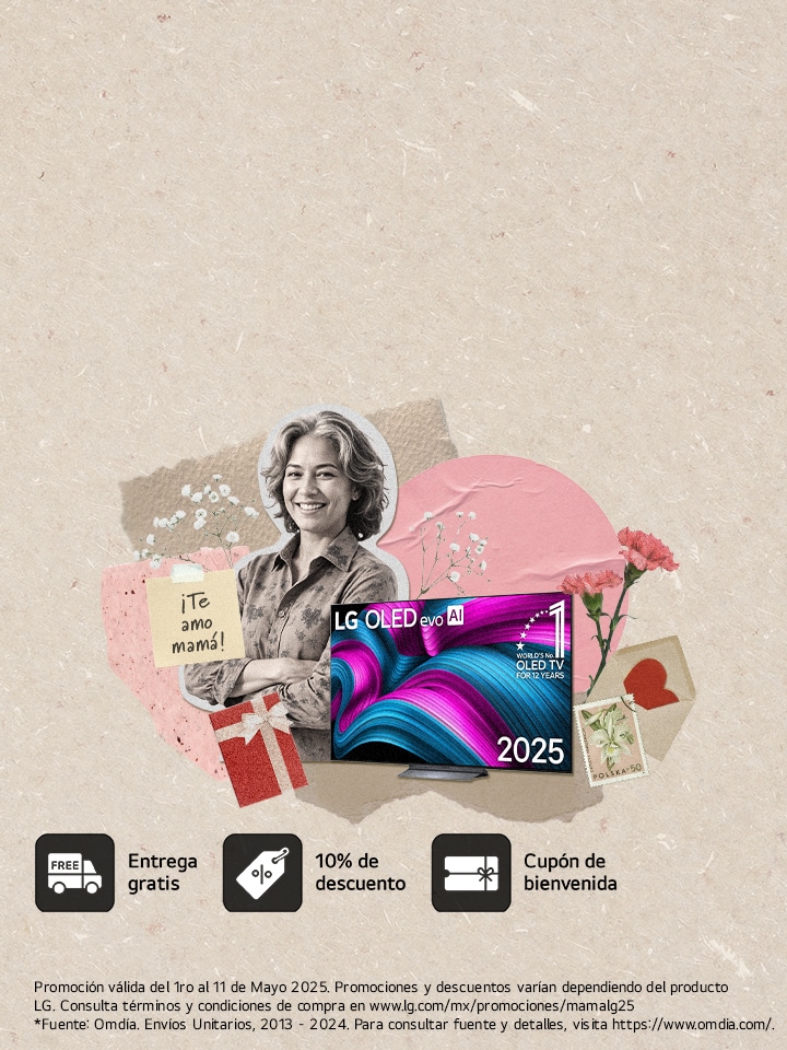 Celebra a mamá y llevate lo mejor que tiene LG para tí