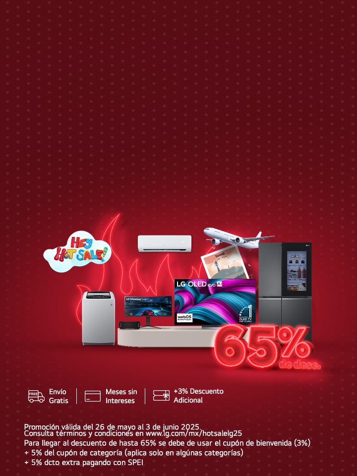 Llegó Hot Sale a LG con hasta el 65% de descuento