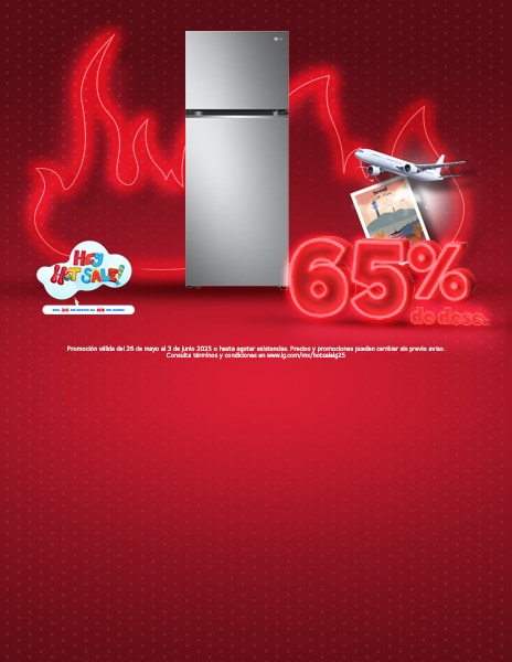 65% de descuento en refrigeradores