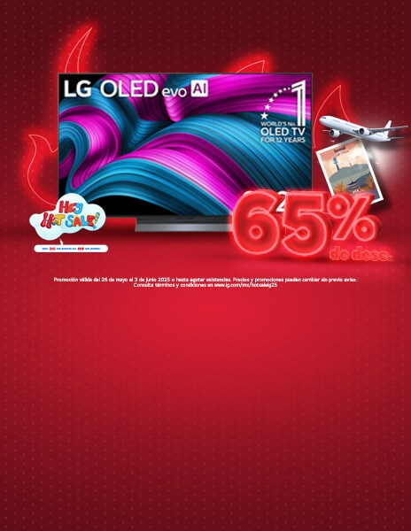 65% de descuento en TV