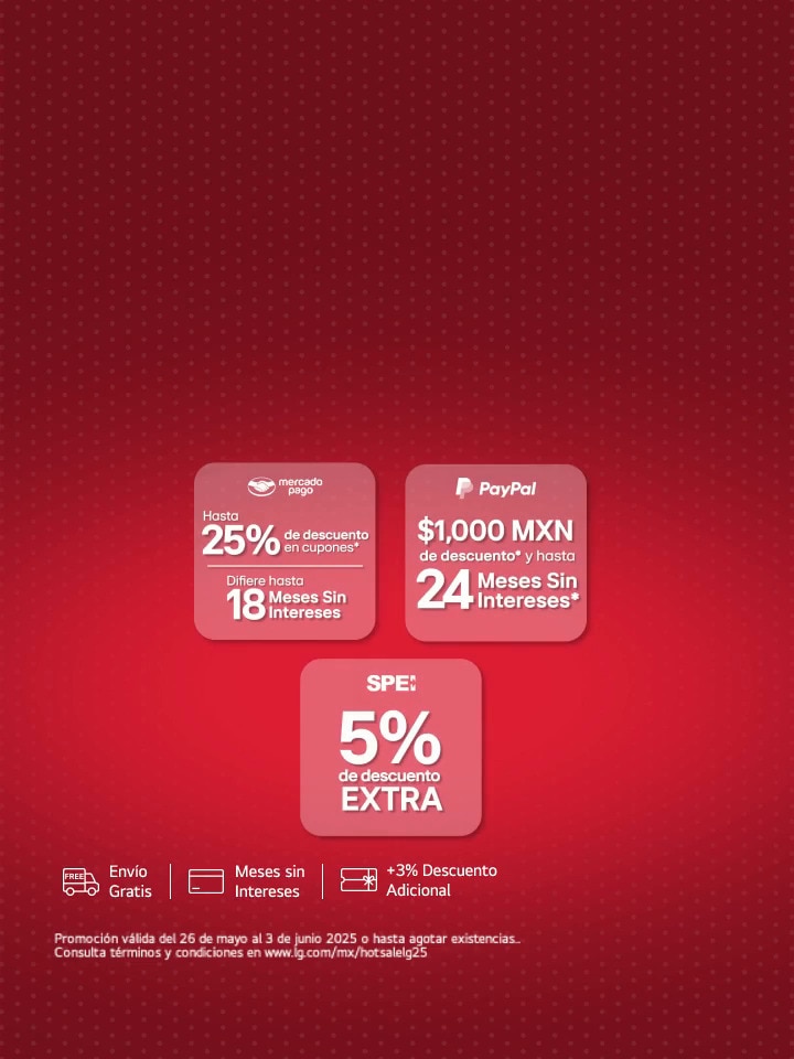 Aprovecha las promociones bancarias que tenemos en este Hot Sale