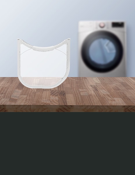 Esta es una imagen del filtro de una secadora LG.