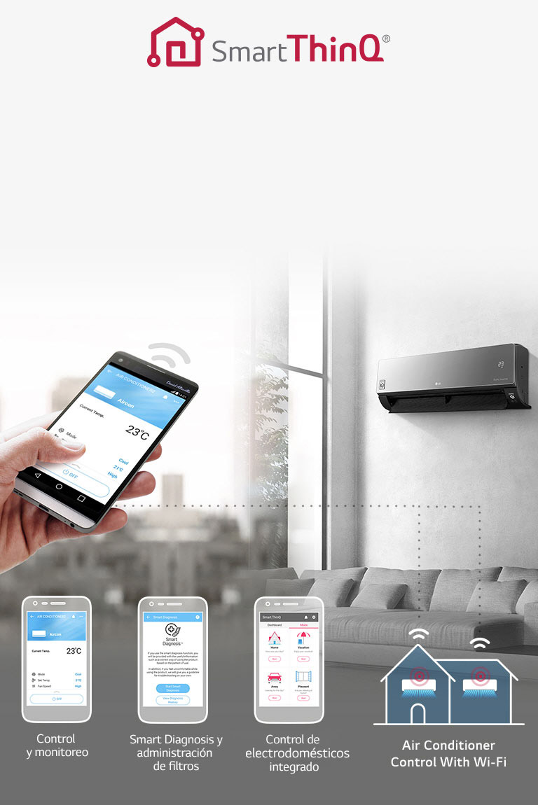 Descubre la avanzada tecnología SmartThinQ de LG, te permite controlar tus electrodomésticos de manera inteligente.