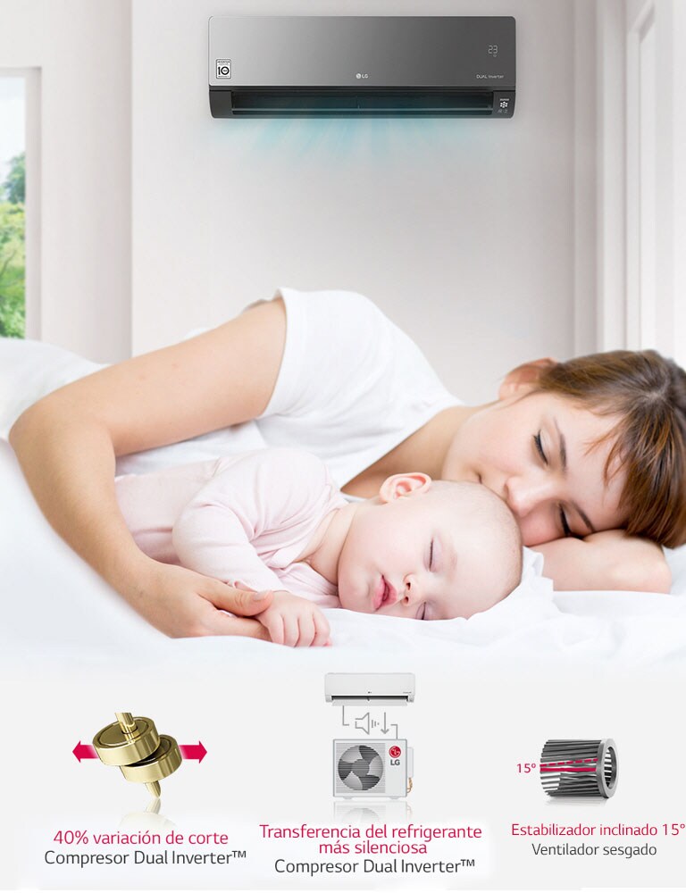 Funcionamiento silencioso que garantiza un ambiente tranquilo y sin interrupciones molestas.