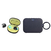 LG TONE Free fit audífonos inalámbricos deportivos TF7Q + LG XBOOMGo bocina bluetooth portátil PM1, TF7QBI.PM1