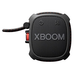 Bocina Bluetooth portátil LG XBOOM Go XG2TBK de grado militar y batería de 10 horas de duración