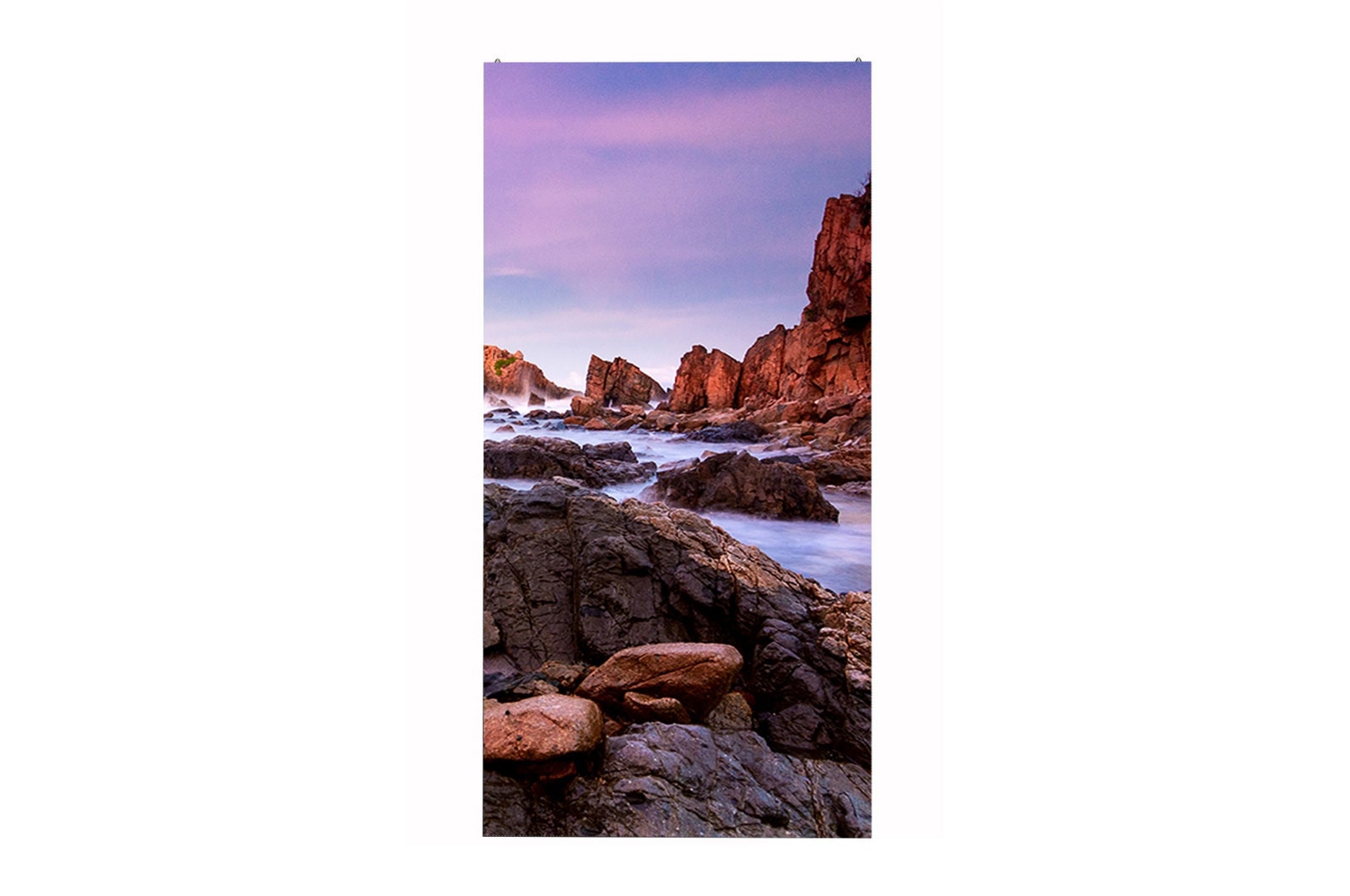 vista frontal con imagen en pantalla