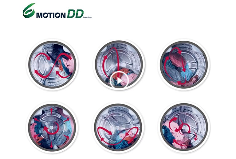 Muestra del Motor Inverter Direct Drive el cual permite que pueda lavar una variedad tejidos y con menos daño.