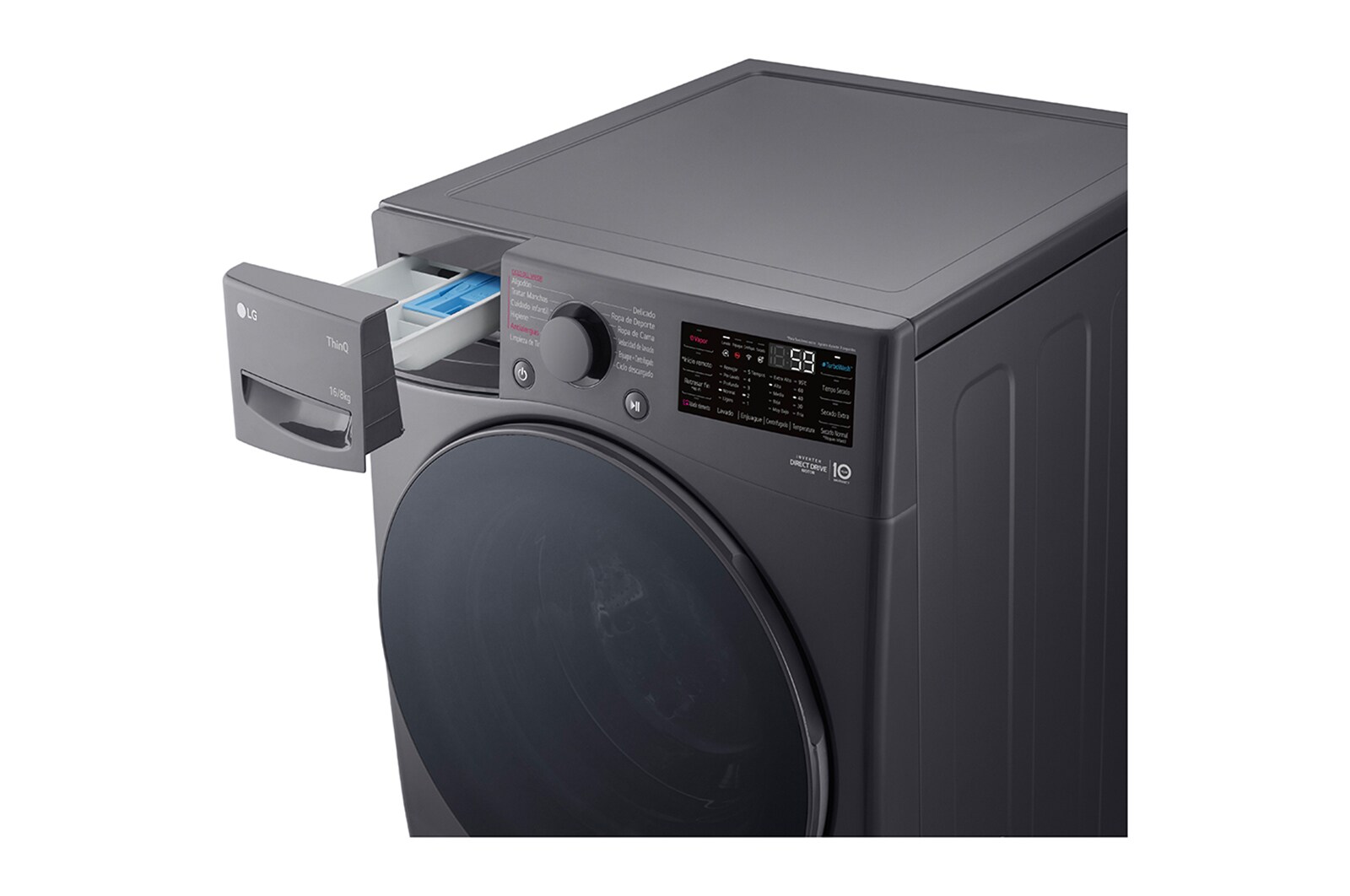 LG Lavasecadora Carga Frontal AI DD™  16kg/ 8kg, WD16MG2S6P