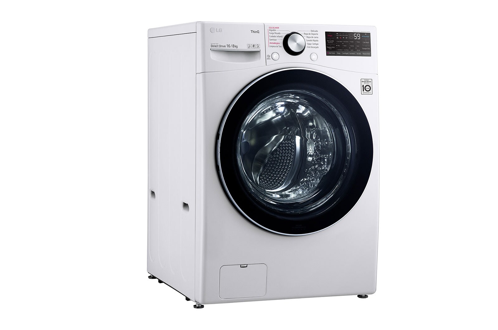 LG Lavasecadora LG Carga Frontal AI DD™ 16Kg/8Kg - Blanco, WD16WG2S6