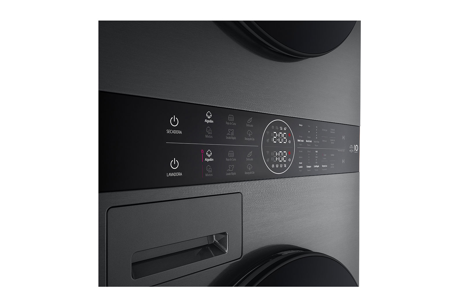 LG Torre de lavado LG WashTower™ con AI DD™ 14kg/10kg (Lavadora eléctrica voltaje 120V y Secadora con Bomba de calor DUAL Inverter™), WK14BS6