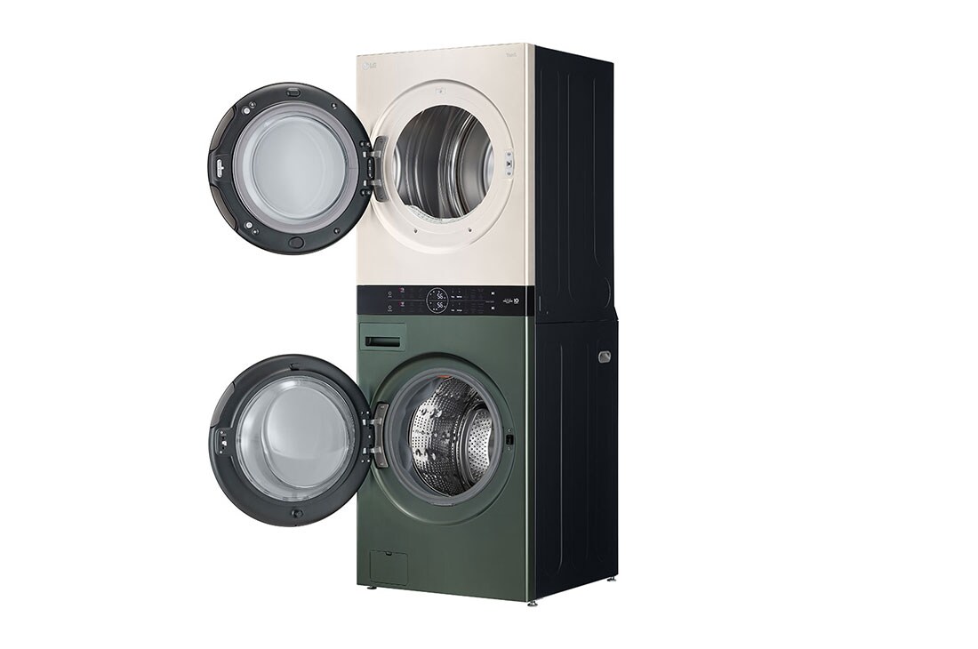 LG Torre de lavado WashTower™ con AI DD™ 22kg (con Secadora de gas), WK22GBS6