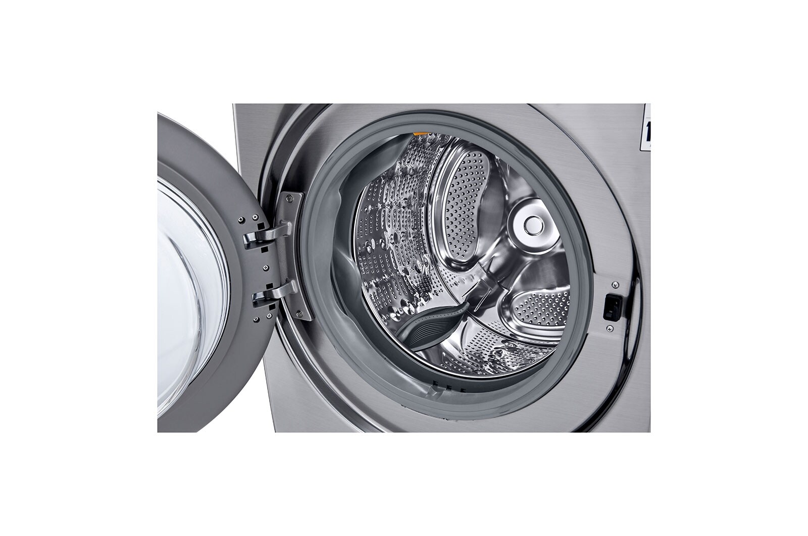 LG Lavadora LG Carga Frontal Inteligente con Pedestal, con AI DD™ (Inteligencia Artificial) con TurboWash  y conectividad ThinQ, capacidad 22 Kg– Color Plata, WM22VV2S6GR.WDP4V