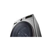 LG Lavadora LG Carga Frontal Inteligente con Pedestal, con AI DD™ (Inteligencia Artificial) con TurboWash  y conectividad ThinQ, capacidad 22 Kg– Color Plata, WM22VV2S6GR.WDP4V