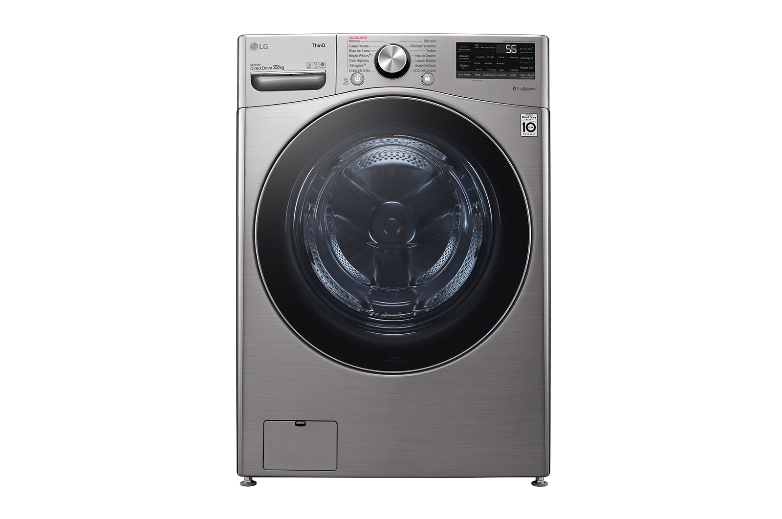 LAVADORA LG CARGA FRONTAL AI DD™ 22KG - WM22VV2S6R | LG MX