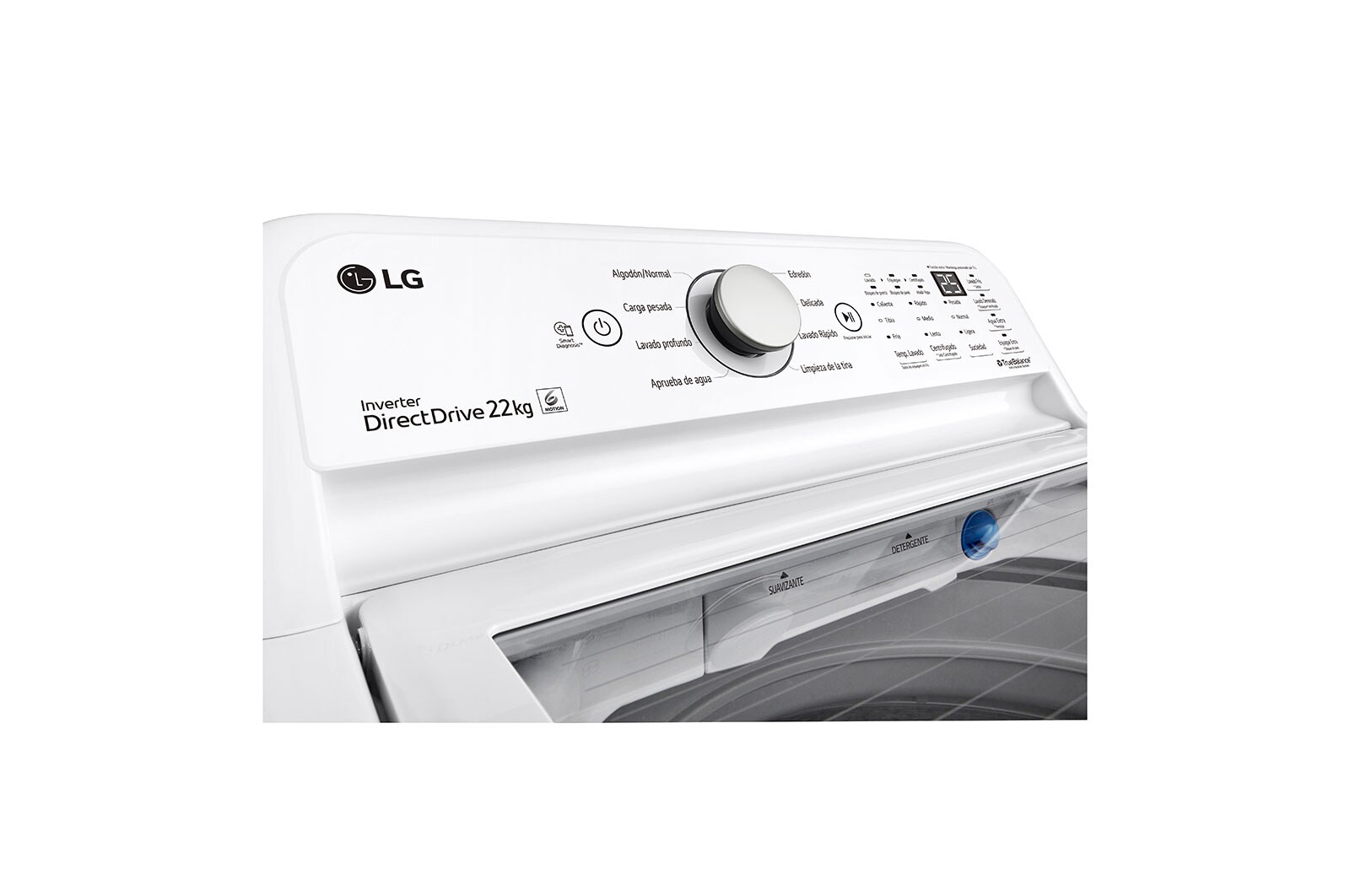 LG Lavadora Carga Superior Motor Inverter 22kg, WT22WT6HK