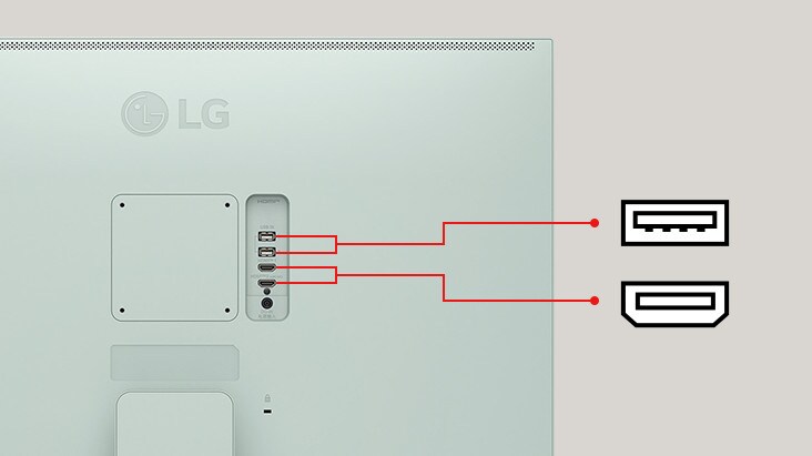 LG MyView Smart Monitor ofrece dos puertos USB y dos HDMI.