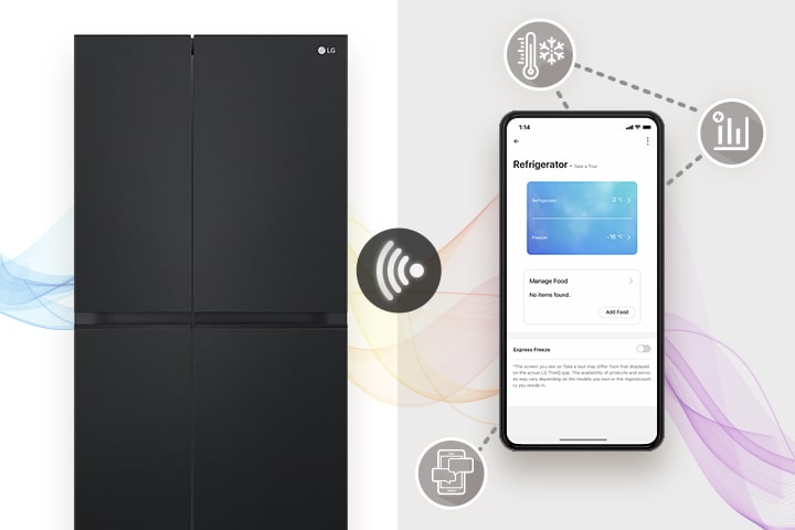 El producto y el móvil se conectan a través de Wi-Fi