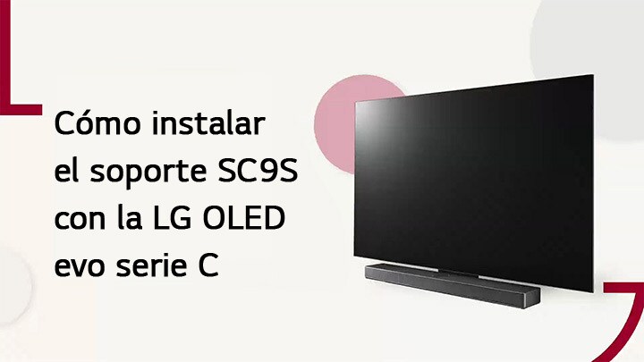 This video shows how to install the SC9S Stand with LG OLED C2/C3. Click to watch.