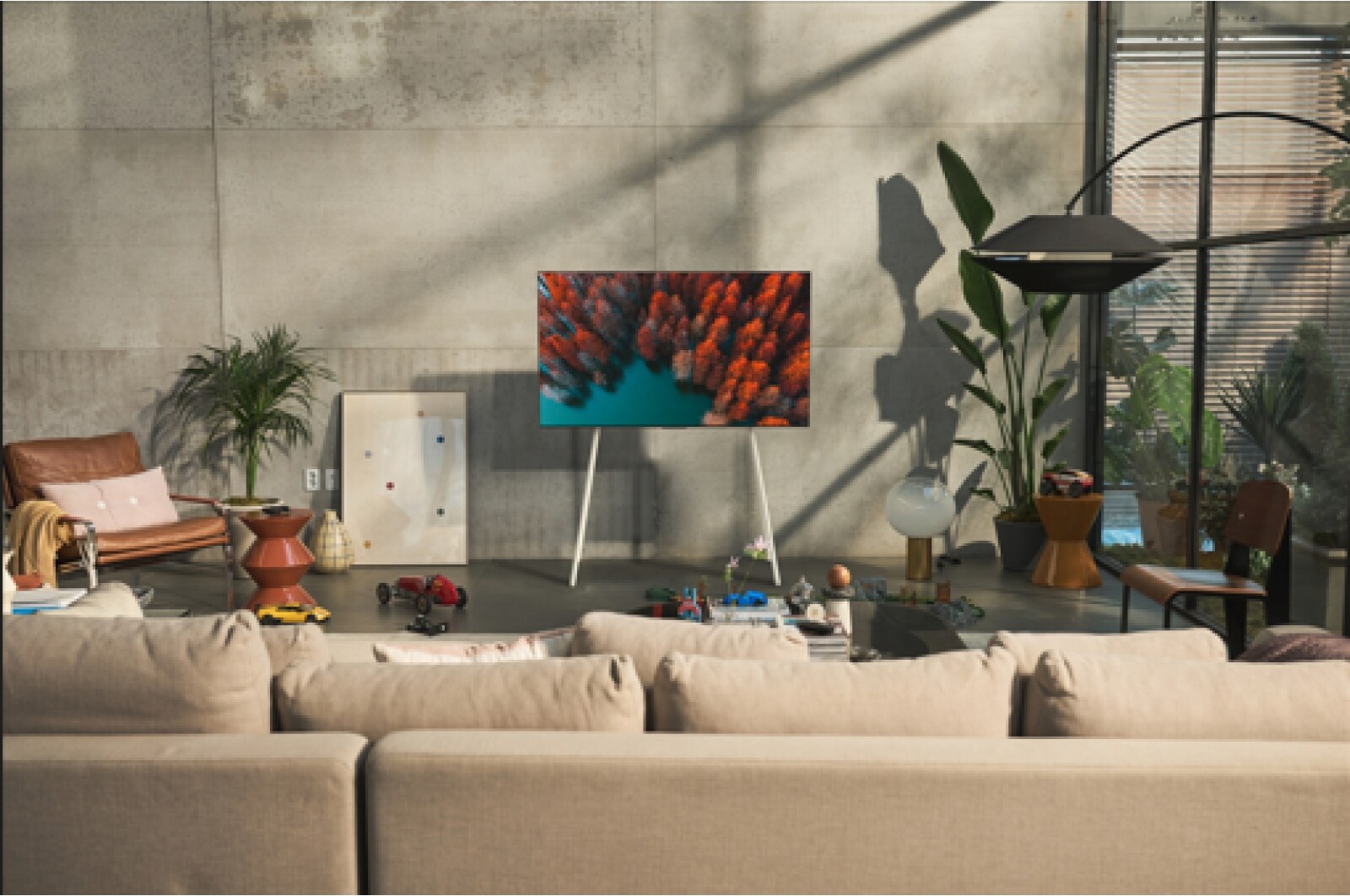 LG Pantalla LG AI OLED Objet Collection Posé LX1 55 pulgadas 4K Smart TV ThinQ AI, 55LX1QPSA