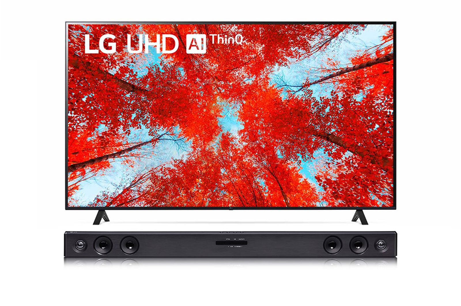 Front view and soundbar