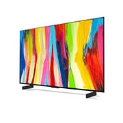 LG Pantalla LG OLED evo 42" C2 4K Smart TV con ThinQ AI, OLED42C2PSA