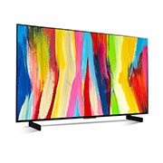 LG Pantalla LG OLED evo 42" C2 4K Smart TV con ThinQ AI, OLED42C2PSA