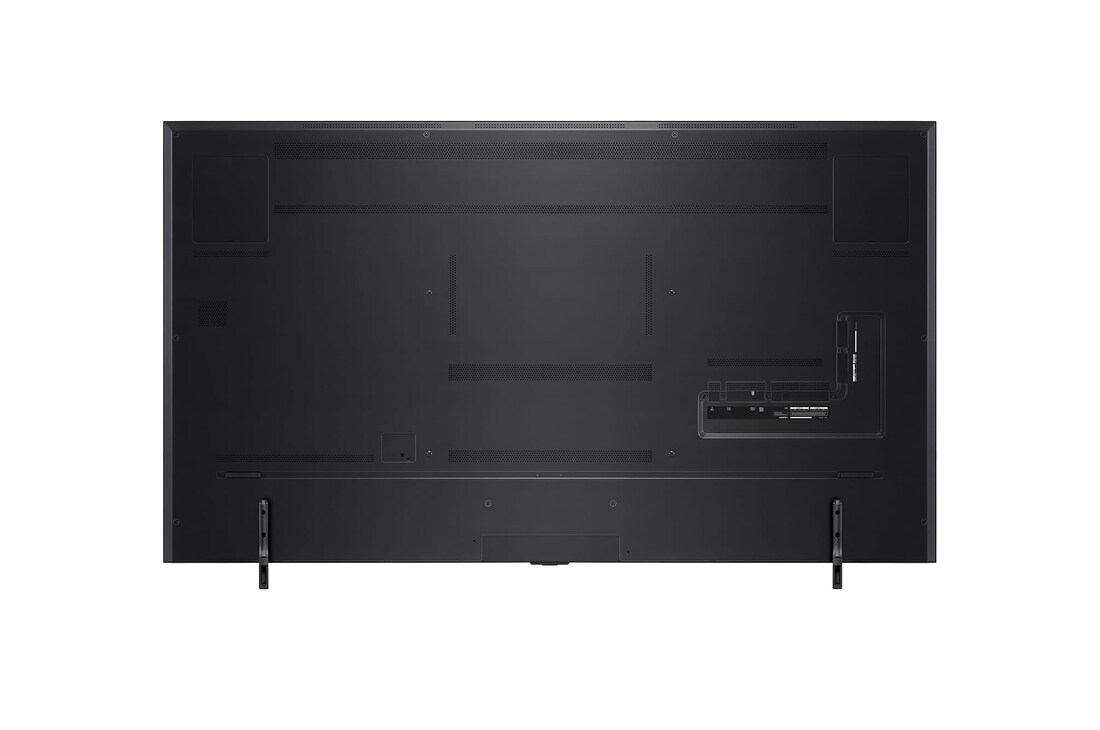 Rear view of LG QNED TV, QNED99