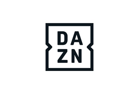 Logotipo de una aplicación de DAZN.