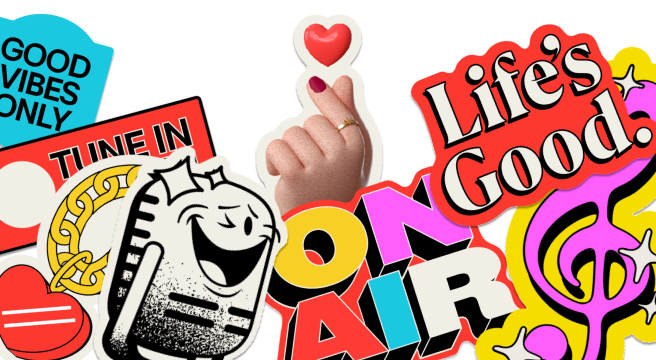 En el lado derecho del banner, hay varios iconos relacionados con Radio Optimismo y Life's Good.