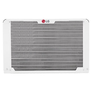 Back view of window air conditioner