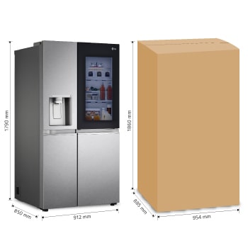LG Refrigerador Side by Side 27 pies³ Instaview™, VS27XCS