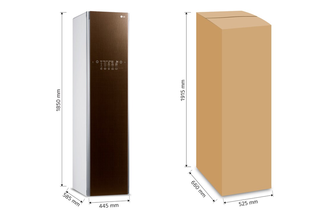 LG Styler Sistema de Vapor TrueSteam™ 3 ganchos, S3MFBN