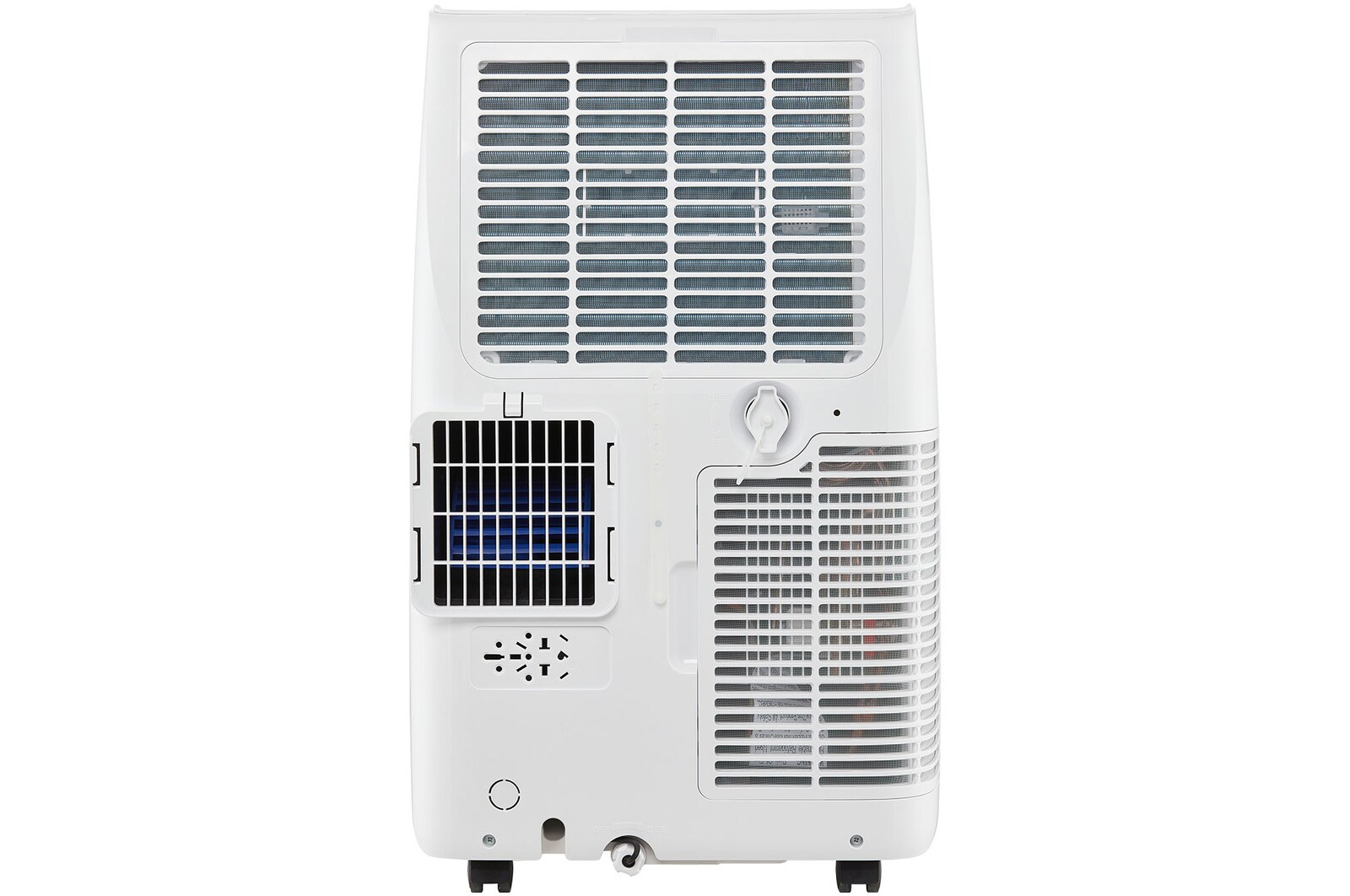 Back view of a portable air conditioner
