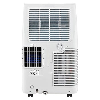 Back view of a portable air conditioner