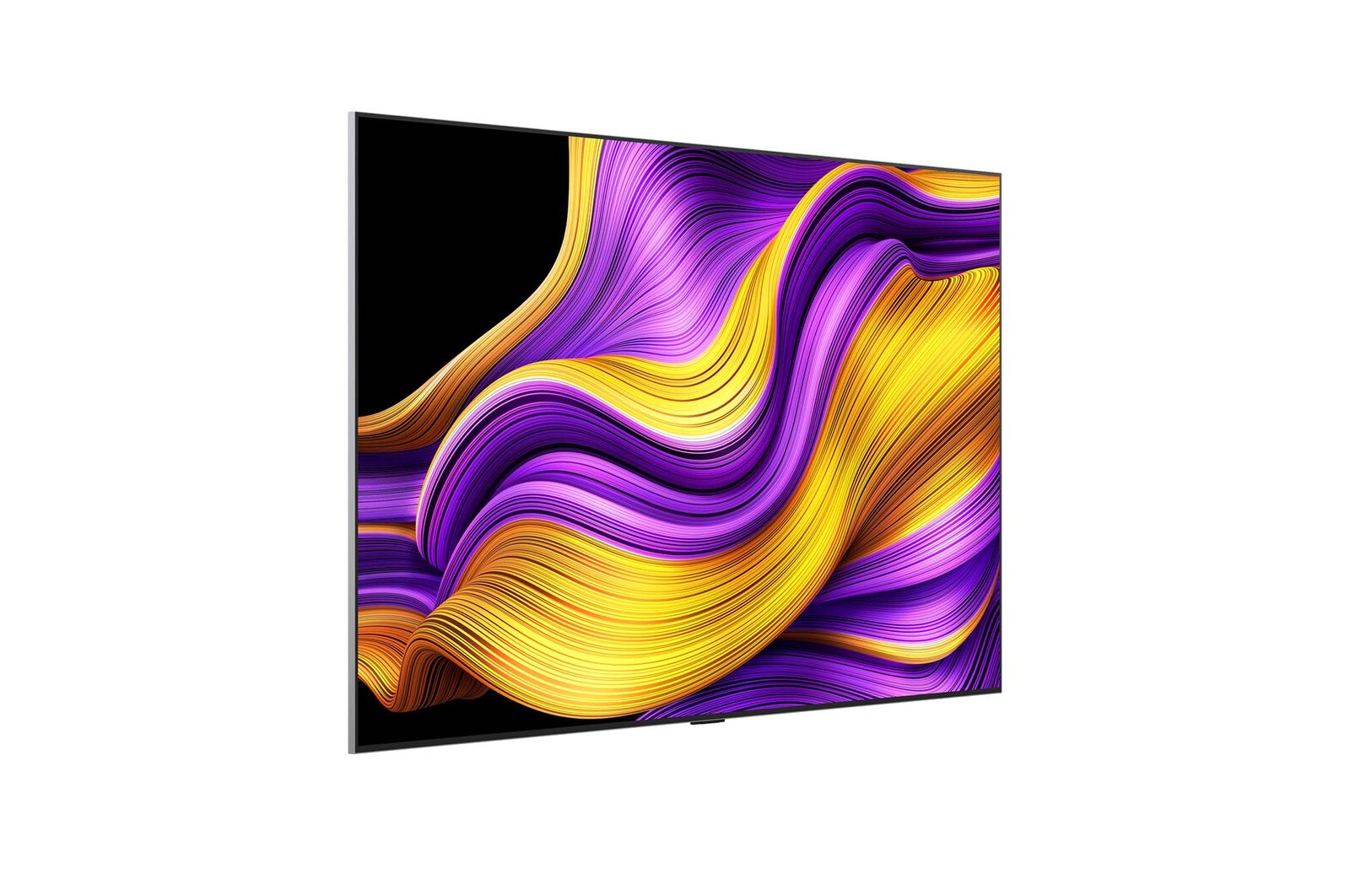 Left-facing side view of LG OLED evo AI G5 4K Smart TV.