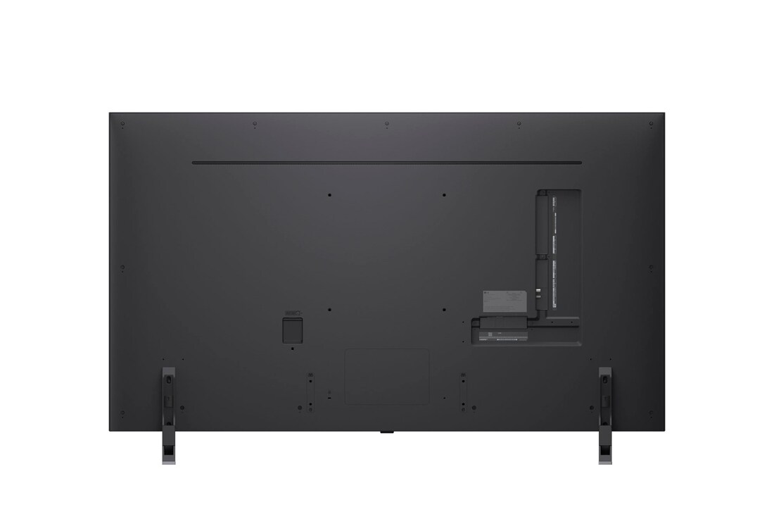 Vista posterior del TV LG QNED evo QNED85