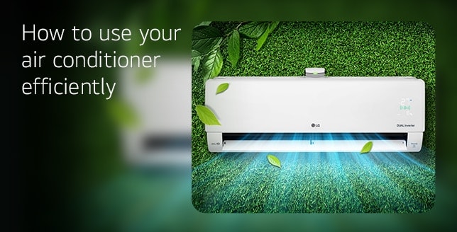 this image is LG Air Conditioner Buying Guide banner