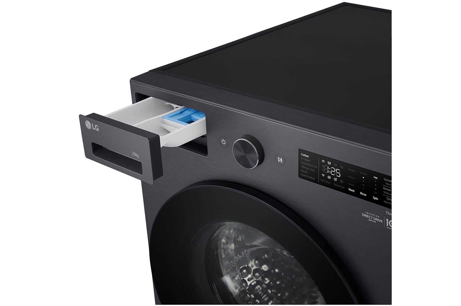 Side view detergent port 