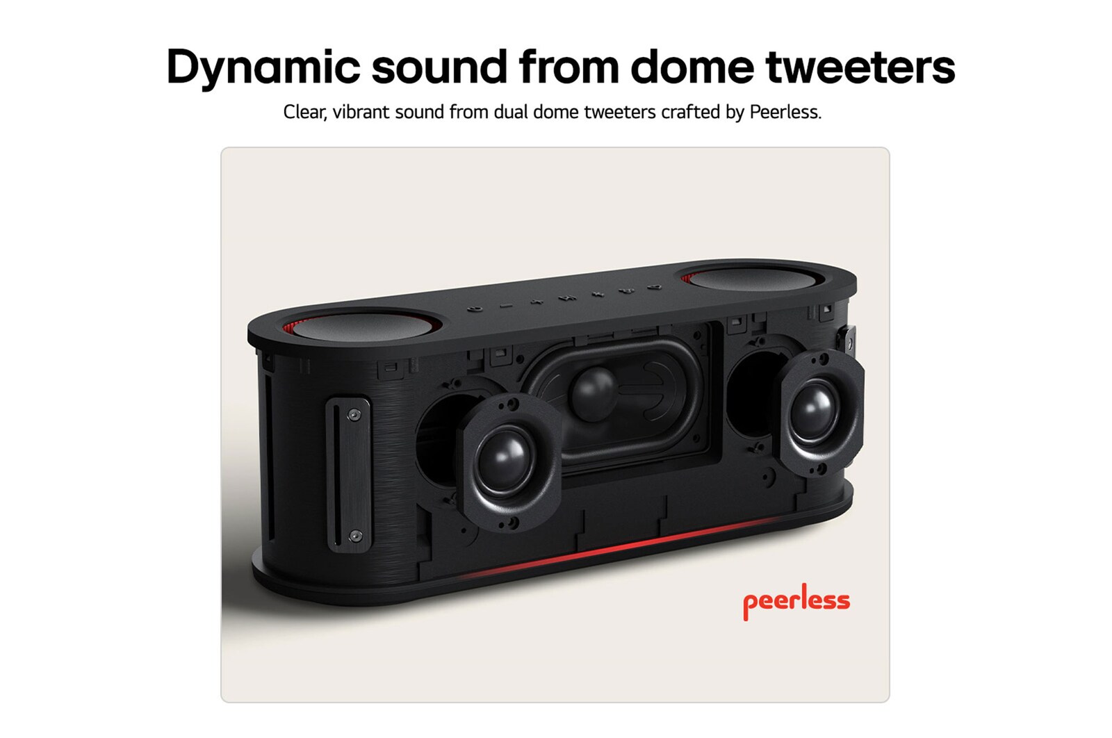 USP card: Dual dome tweeters