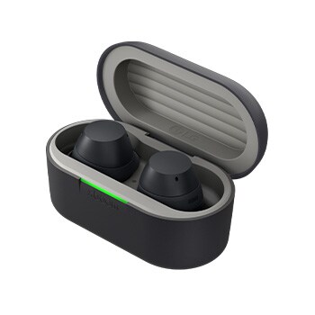 cradle rear view with earbuds inside