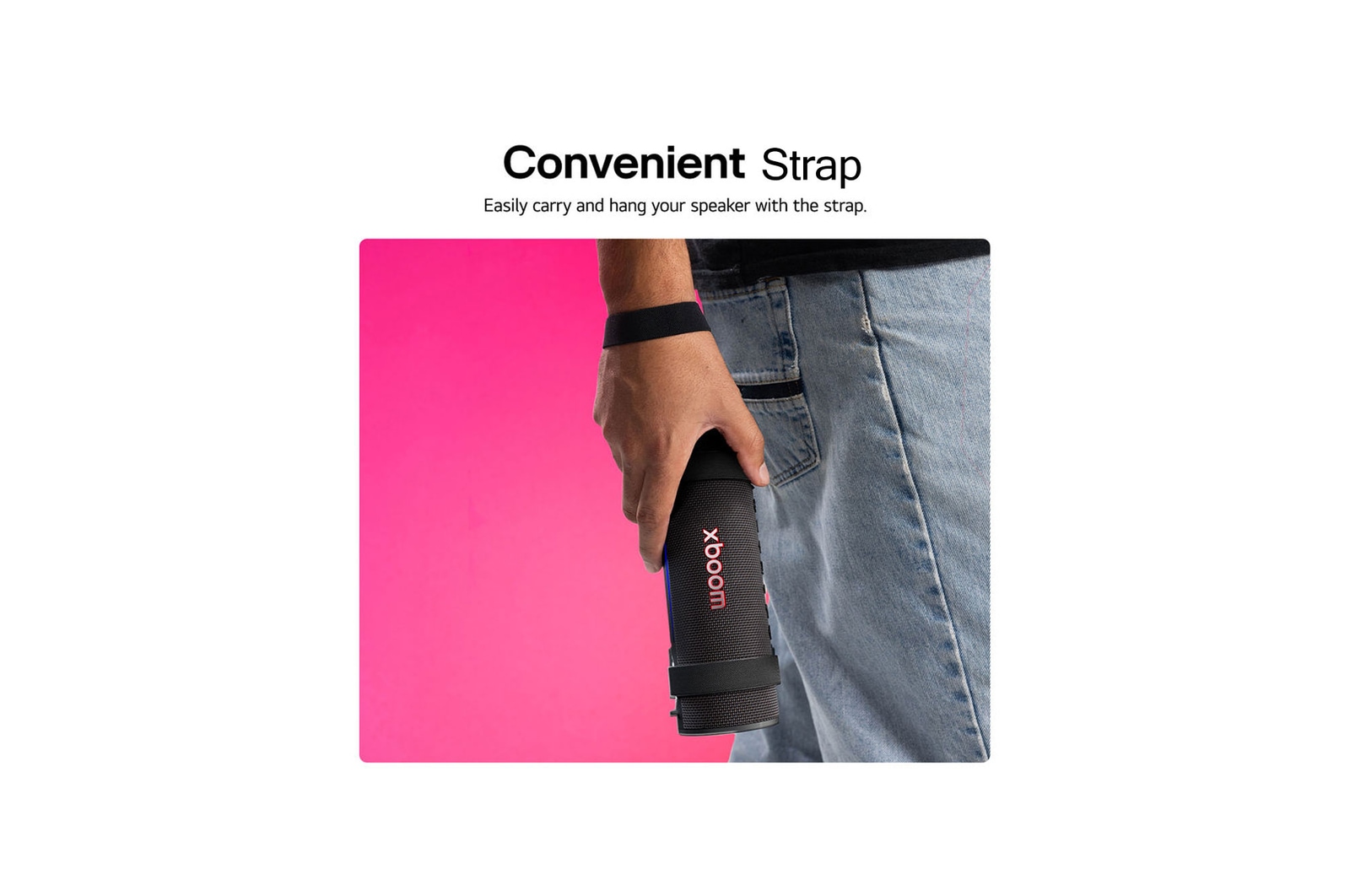 USP card: Convenient strap