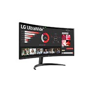 LG 34" 21:9 Curved UltraWide™ QHD (3440x1440) Monitor with FreeSync™, 34WR50QC-B
