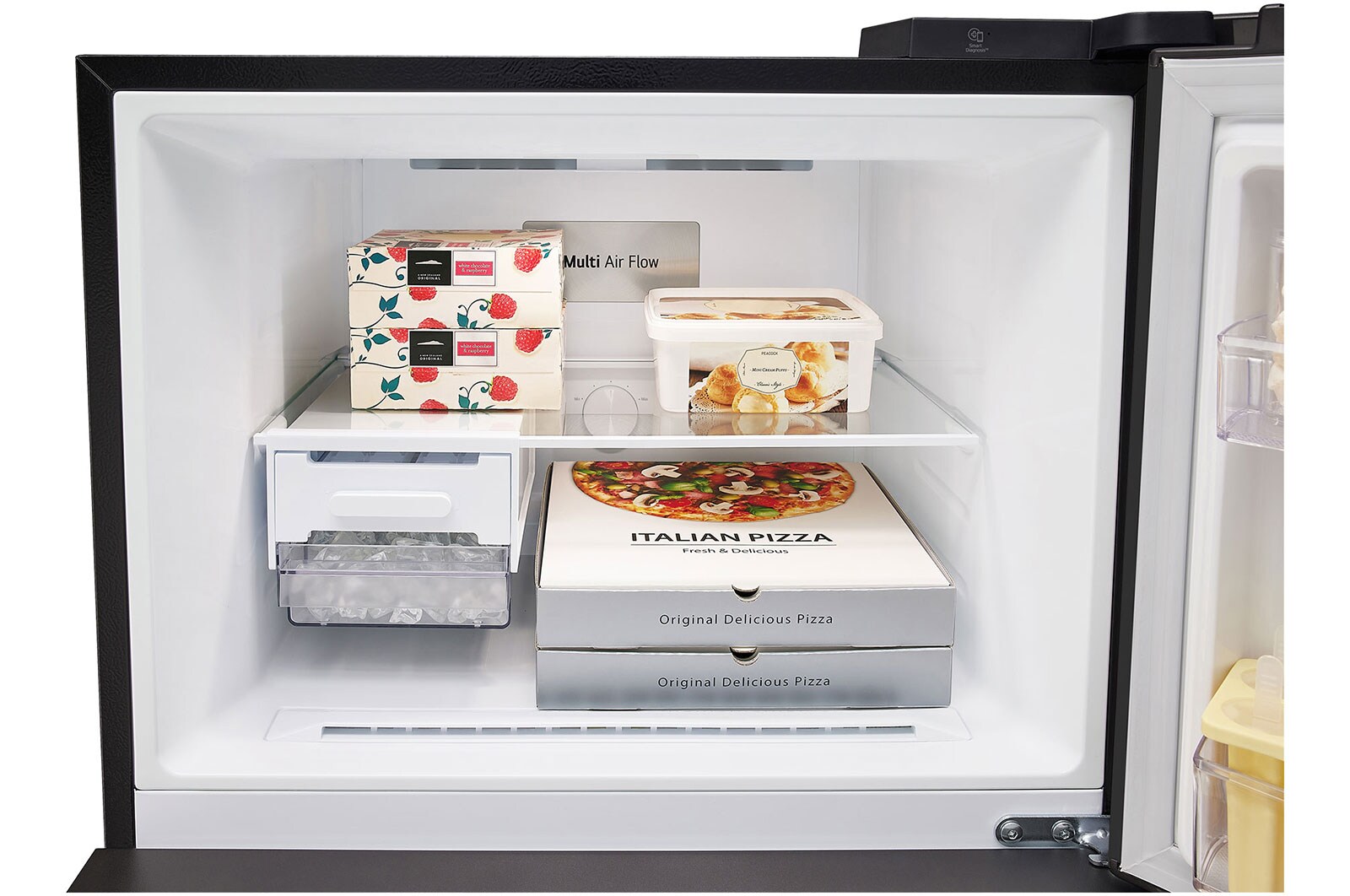LG 493L Top Freezer Fridge in Essence Matt Black , GN-B452PQBK