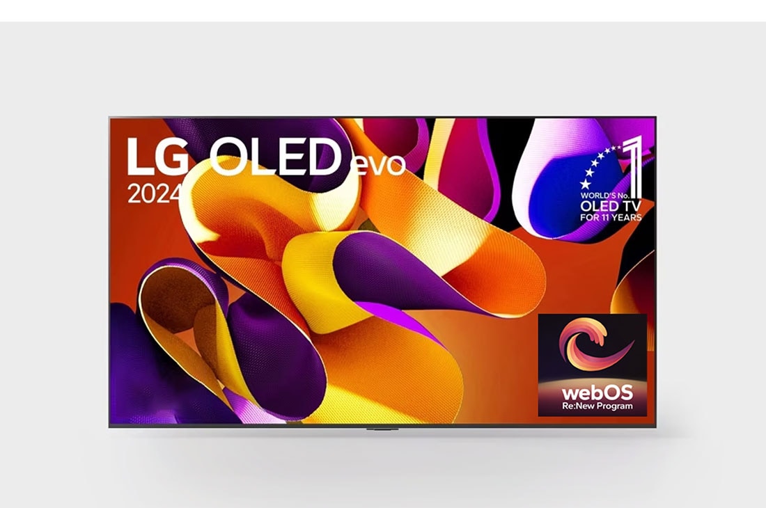 LG OLED evo AI TV G4 Gallery Edition 65 inch 144Hz Gaming Mode* Dolby Vision & HDR10 4K UHD (2024), OLED65G4PSA