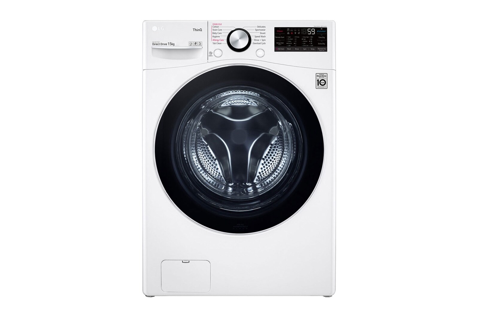 LG 15kg Washing Machine with AI Direct Drive™ and TurboWash™, F2515STGW