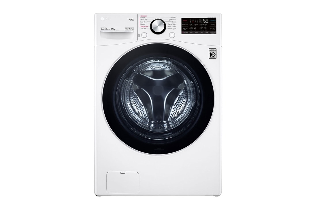 LG 15kg Washing Machine with AI Direct Drive™ and TurboWash™, F2515STGW