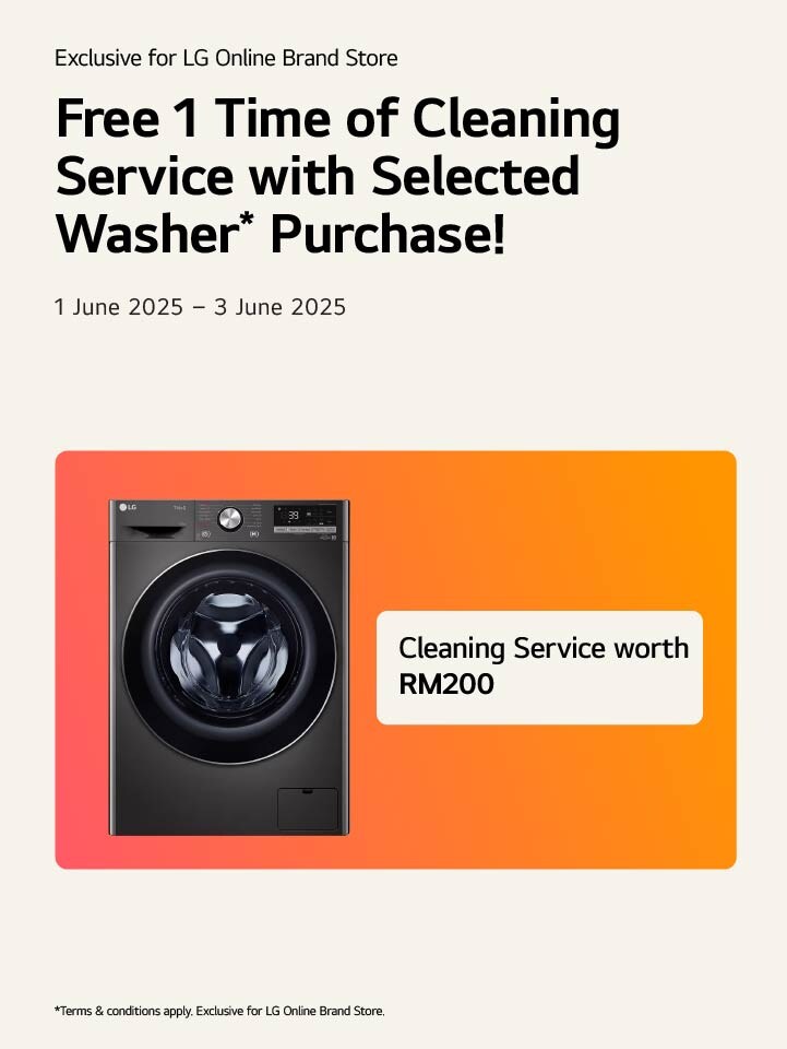 Free 1 time of cleaning service